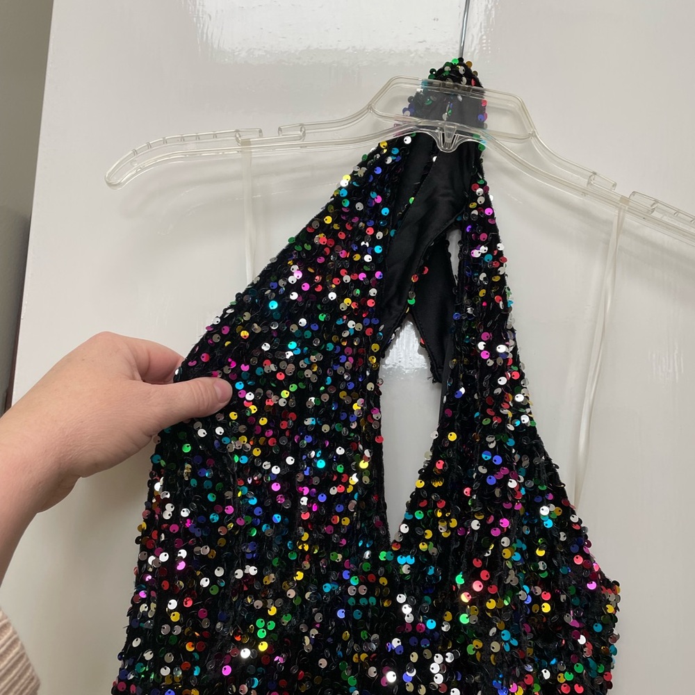 Glamour Goddess Glitter Jumpsuit 4X